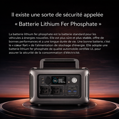 Station d’Énergie Portable Haute Puissance – Électricité d’Urgence pour Voiture, Camping et Coupures de Courant
