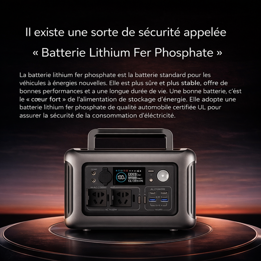 Station d’Énergie Portable Haute Puissance – Électricité d’Urgence pour Voiture, Camping et Coupures de Courant