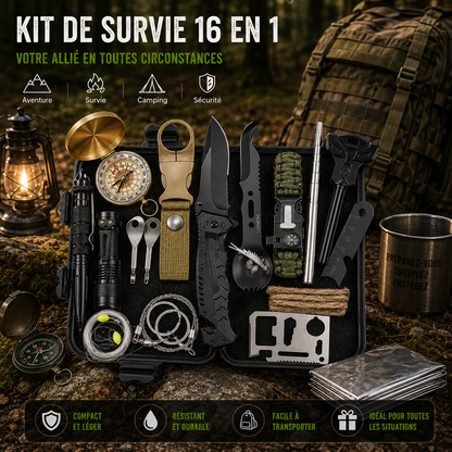 Kit de Survie Outdoor – Les Outils Essentiels pour Rester Prêt en Toutes Circonstances